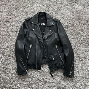 OAKWOOD "ICONIC" Jacket Leather Biker Men's Sz Small Authentic